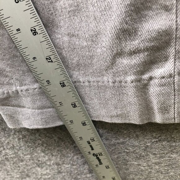 Uniqlo Wide Trouser Jeans Womens XS Gray High Waisted (24-25 in) Stretch Baggy - Picture 8 of 9